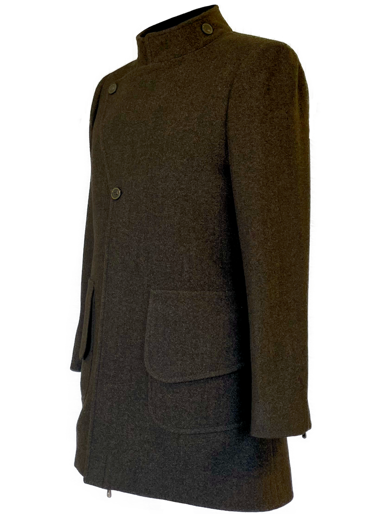 Coat Oscarlino Wool Brown