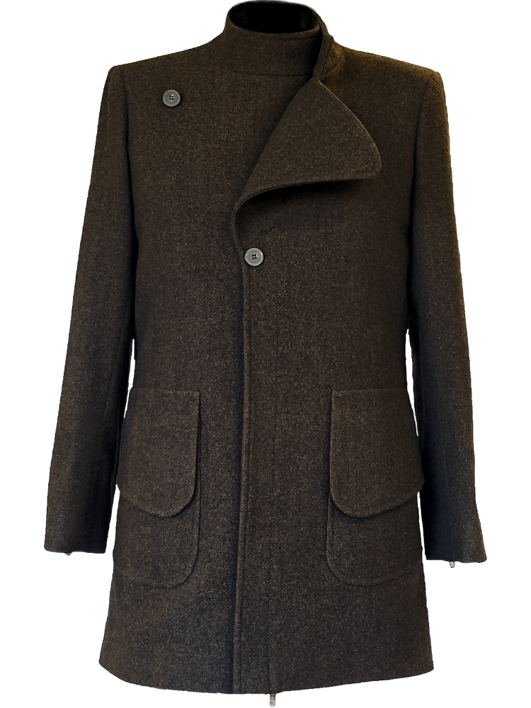 
                  
                    Load image into Gallery viewer, Coat Oscarlino Wool Brown
                  
                