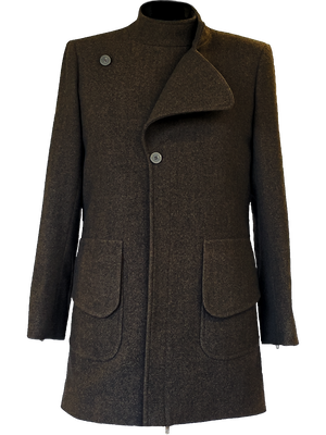 
                  
                    Load image into Gallery viewer, Coat Oscarlino Wool Brown
                  
                